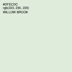 #DFECDC - Willow Brook Color Image